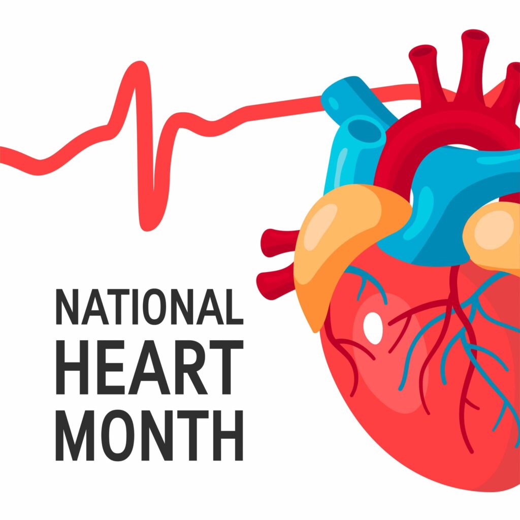 national heart month graphic