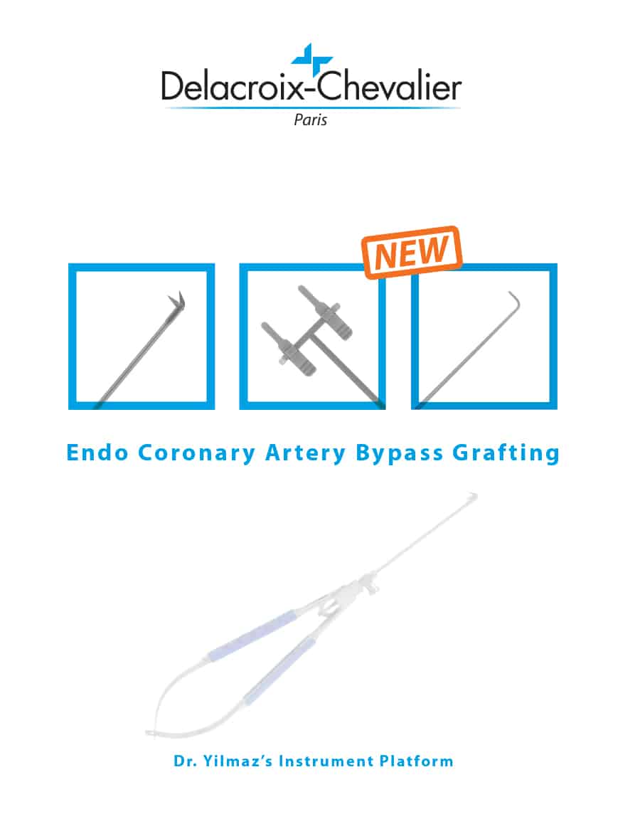 Delacroix-Chevalier Endo Coronary Artery Bypass Grafting Catalog Showcasing Dr. Yilmaz's Instrument Platform