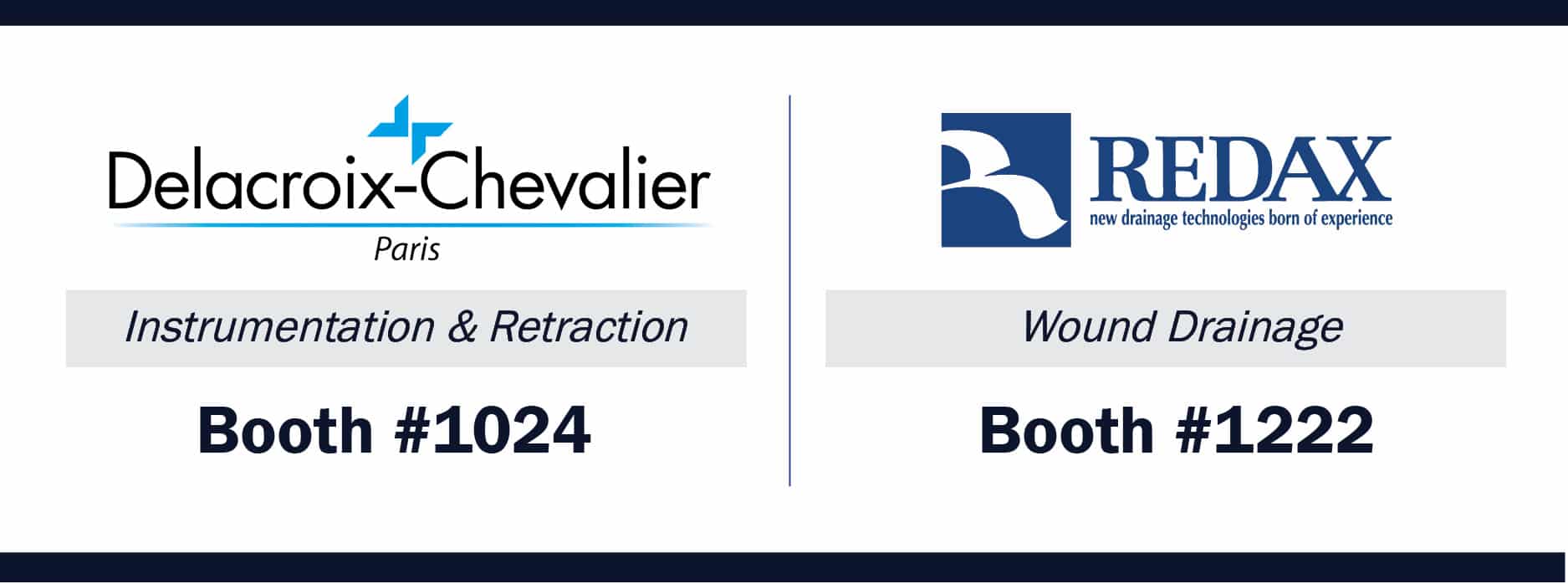 Delacroix-Chevalier AATS 2024 Booth #1024 and Redax AATS 2024 Booth # 1222