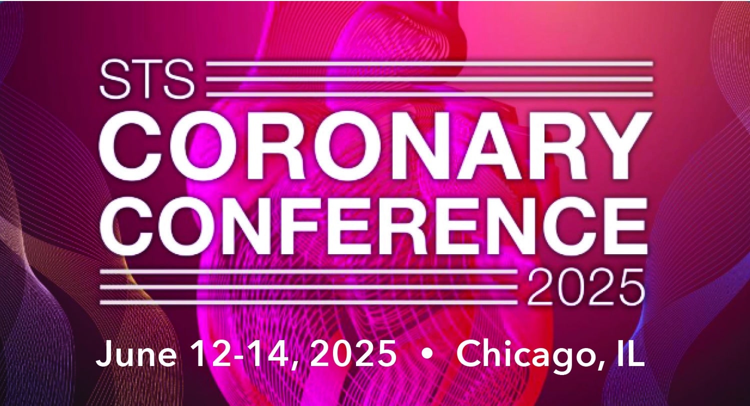 STS Coronary Congress 2025 logo with date location STS Coronary Conference 2025